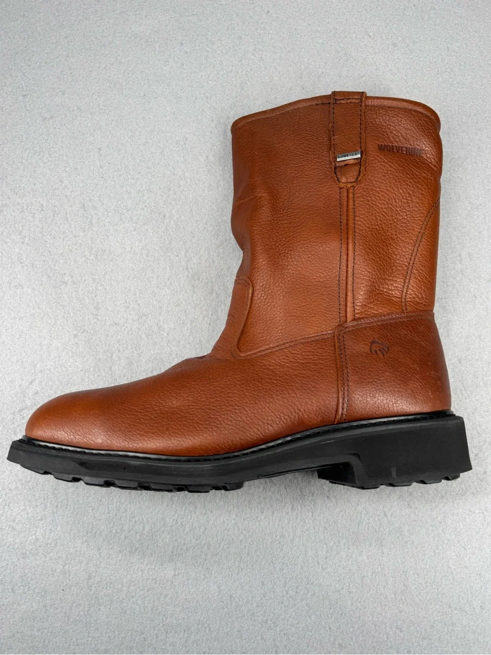 Wolverine Goretex Durashocks Steel Toe Brown Leather Pull-On Work Boots 11